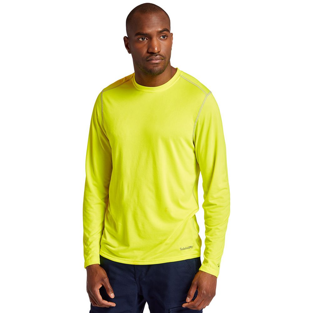 Tricouri Timberland Barbati Verzi - Pro® Wicking Good Sport Long Sleeve - Romania - VEZIGQ152